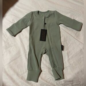 Little Bipsy 2 way zipper ribbed pajamas